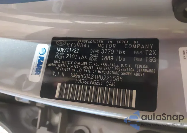 KMHRC8A31PU223586: 41388635