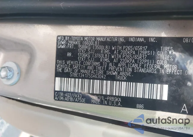 5TBET34175S463042: 41396113