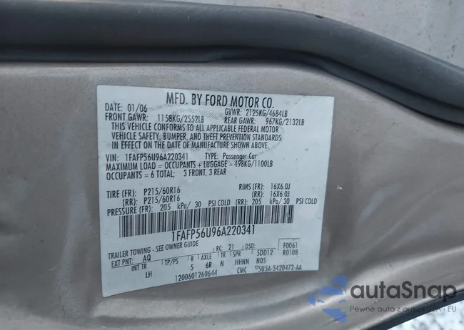 1FAFP56U96A220341: 41395769