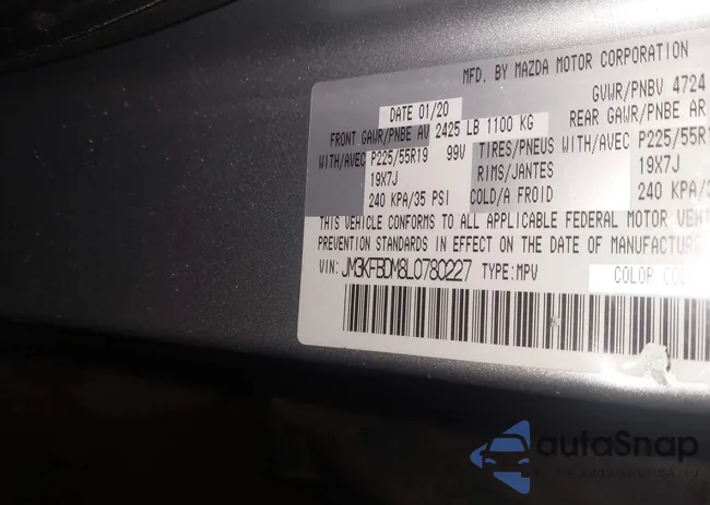 JM3KFBDM8L0780227: 41396710