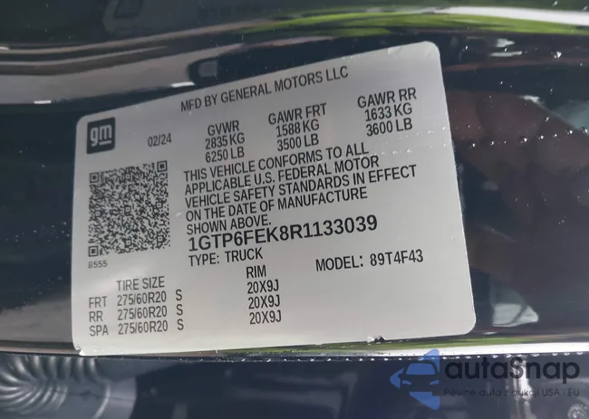 1GTP6FEK8R1133039: 41398204