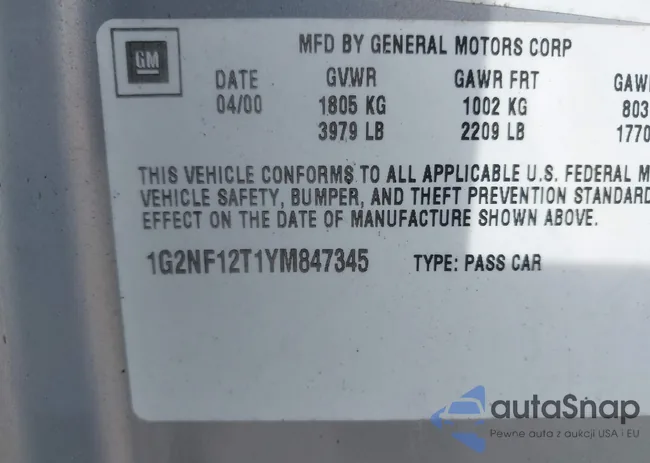 1G2NF12T1YM847345: 41398208