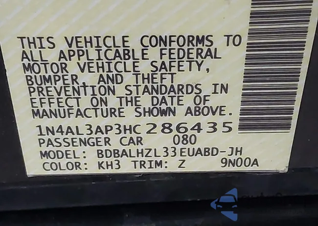 1N4AL3AP3HC286435: 41402002