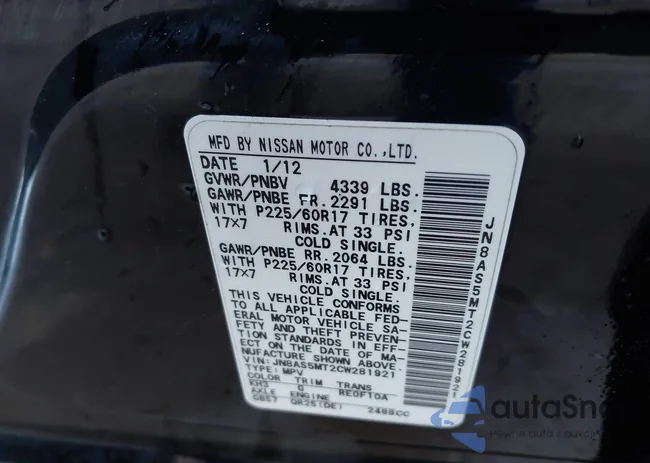 JN8AS5MT2CW281921: 41403126