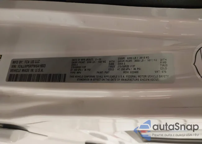 1C4JJXP6XPW641653: 41402611