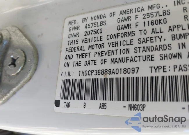 1HGCP36889A018097: 41403664