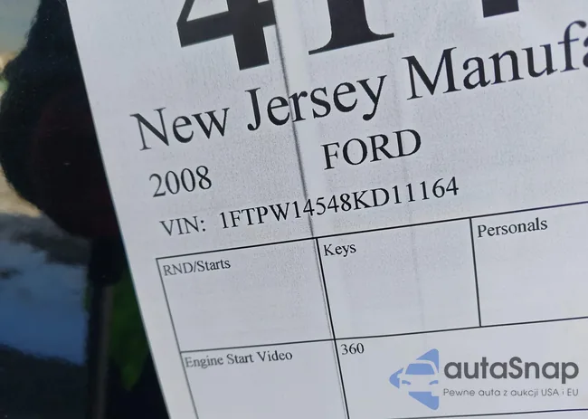 1FTPW14548KD11164: 41405075