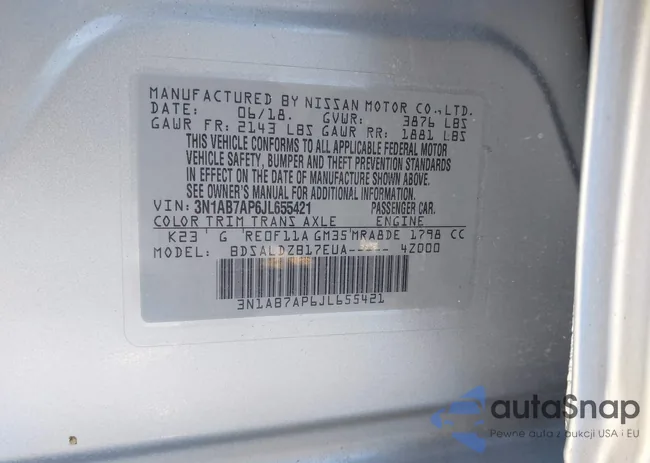 3N1AB7AP6JL655421: 41407576