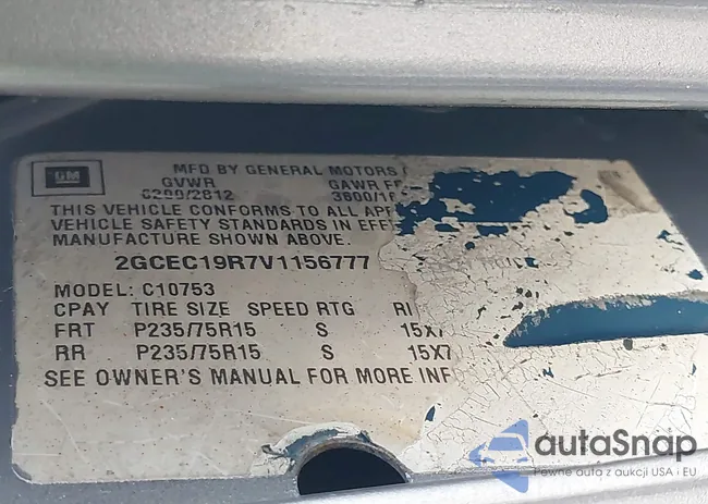 2GCEC19R7V1156777: 41408739