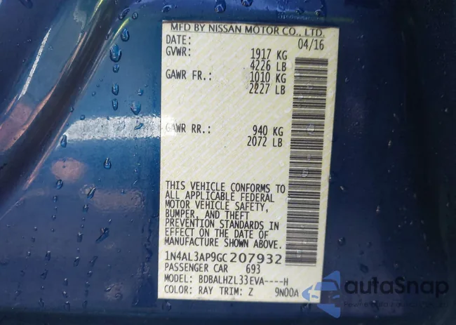 1N4AL3AP9GC207932: 41411289