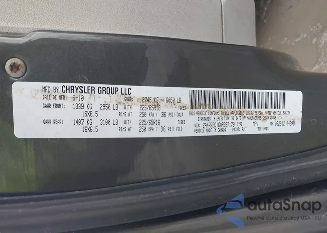 2A4RR2D16AR387179: 41410509