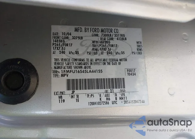 1FMFU16545LA44155: 41410802