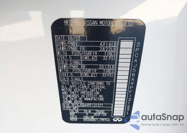 3PCAJ5BA9PF121271: 41413981