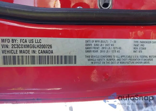 2C3CDXMG6LH200726: 41416306