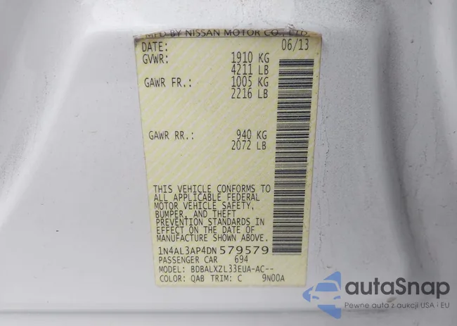 1N4AL3AP4DN579579: 41416396