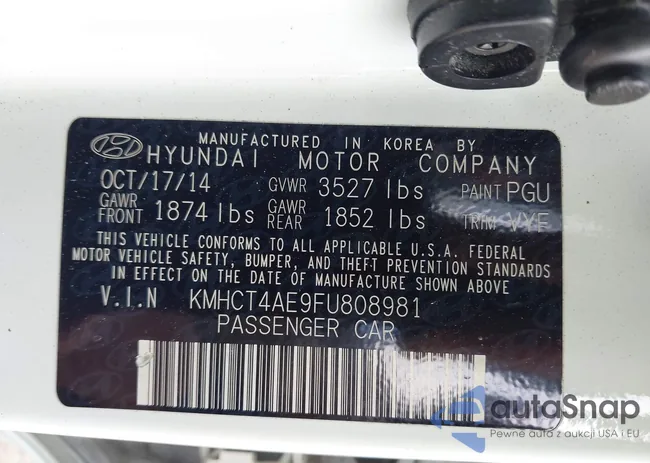 KMHCT4AE9FU808981: 41417132