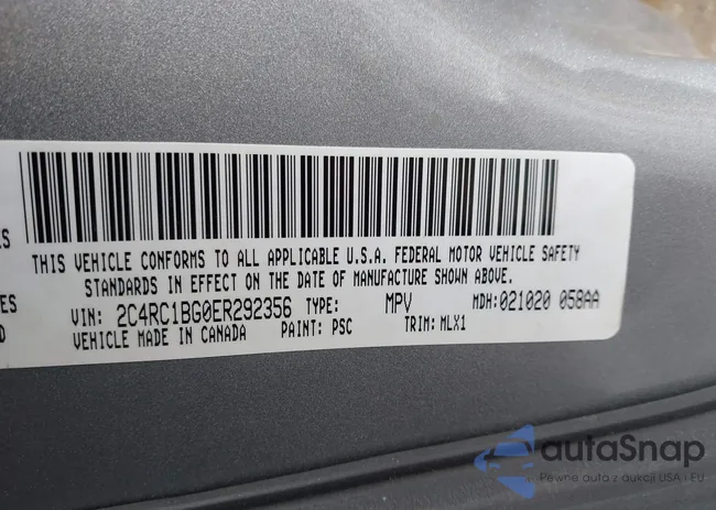 2C4RC1BG0ER292356: 41417343