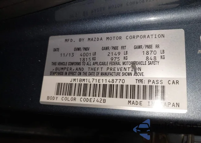 JM1BM1L71E1148770: 41420978