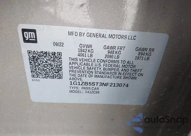 1G1ZB5ST3NF213074: 41421319