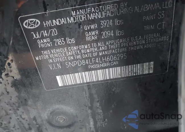 5NPD84LF4LH606295: 41422573