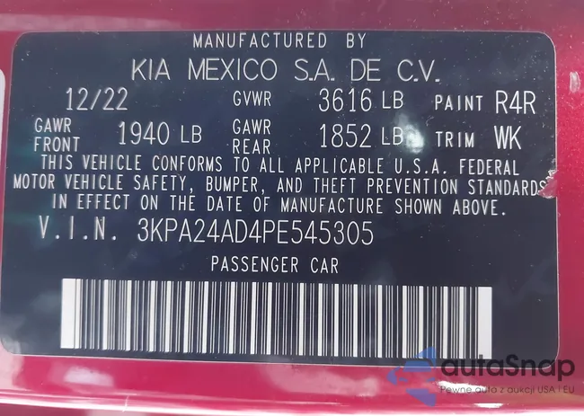 3KPA24AD4PE545305: 41423922