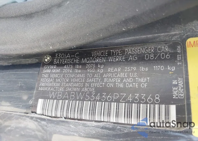 WBABW53436PZ43368: 41424119