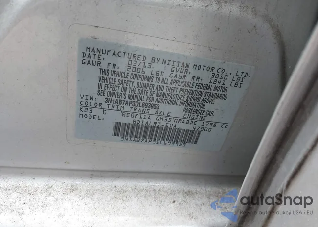 3N1AB7AP3DL693953: 41427121