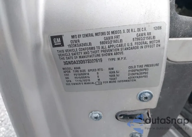 3GNDA23D97S597619: 41429918