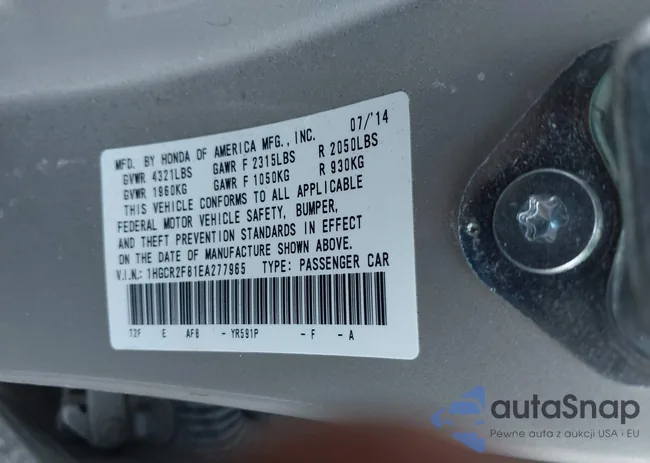 1HGCR2F81EA277965: 41430957