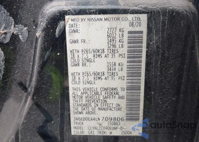 1N6ED0EA4LN709806: 41431153