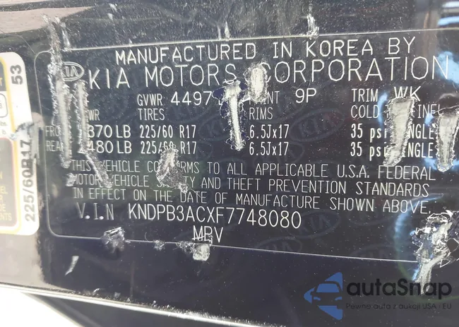 KNDPB3ACXF7748080: 41431282