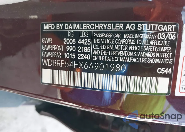 WDBRF54HX6A901980: 41437202