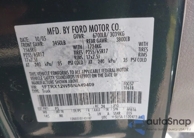 1FTRX12W56NA49409: 41436515