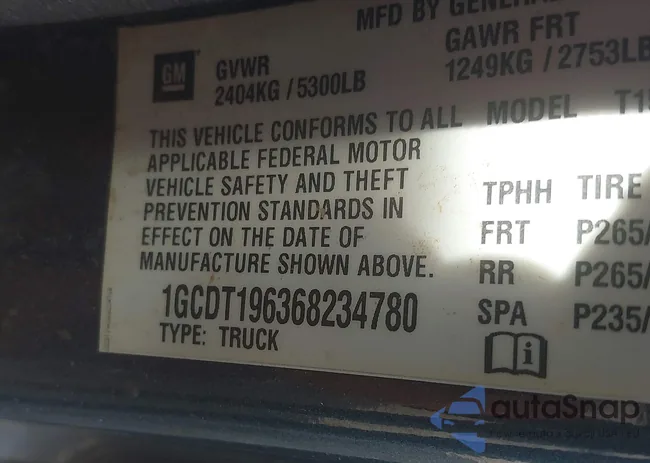 1GCDT196368234780: 41443916