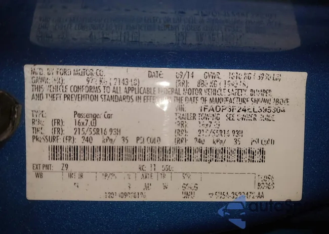 1FADP3F24EL395304: 41443621