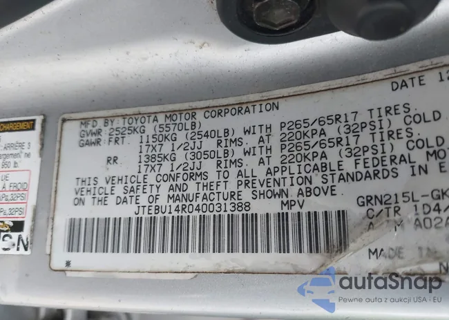 JTEBU14R040031388: 41445388