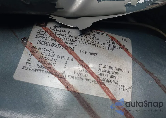 1GCEC14X27Z642123: 41448810