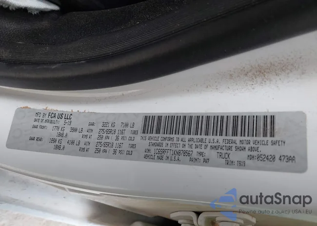 1C6SRFFT1KN878567: 41449585