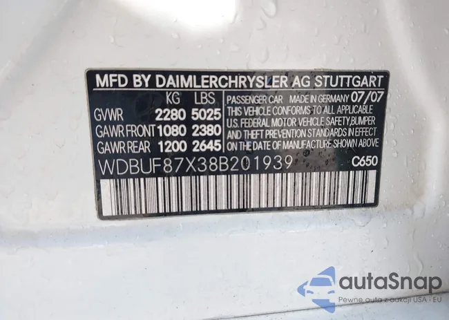 WDBUF87X38B201939: 41451768