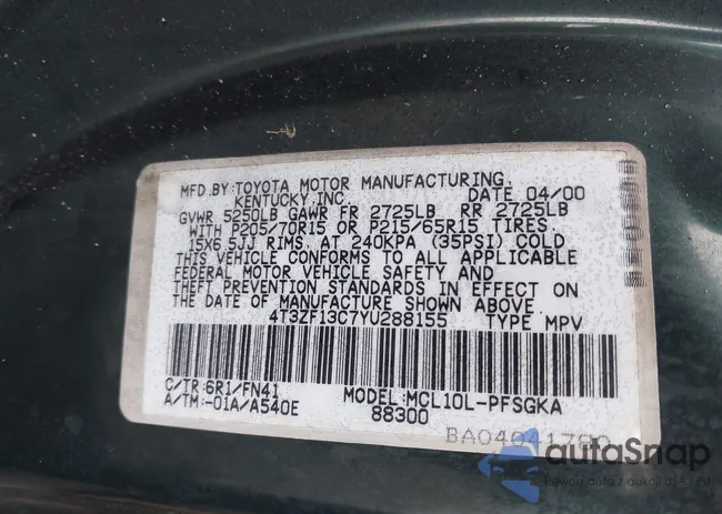 4T3ZF13C7YU288155: 41454204