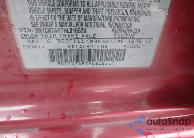 3N1CN7AP7HL816529: 41457874