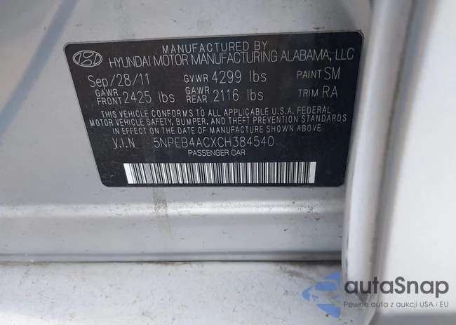 5NPEB4ACXCH384540: 41459321