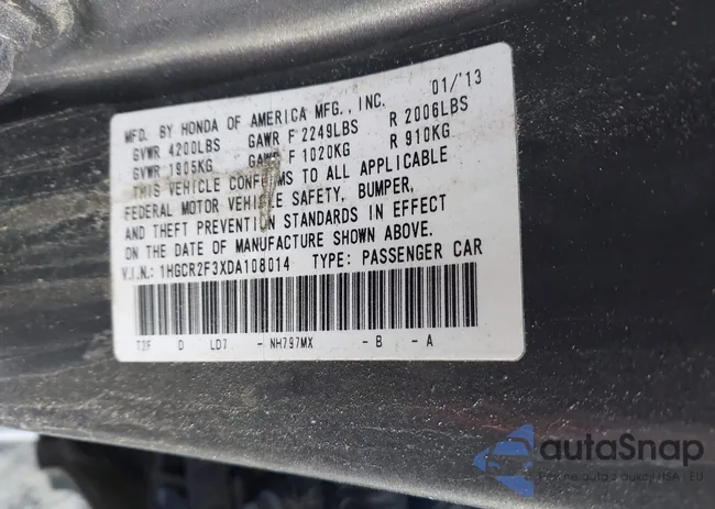 1HGCR2F3XDA108014: 41459356