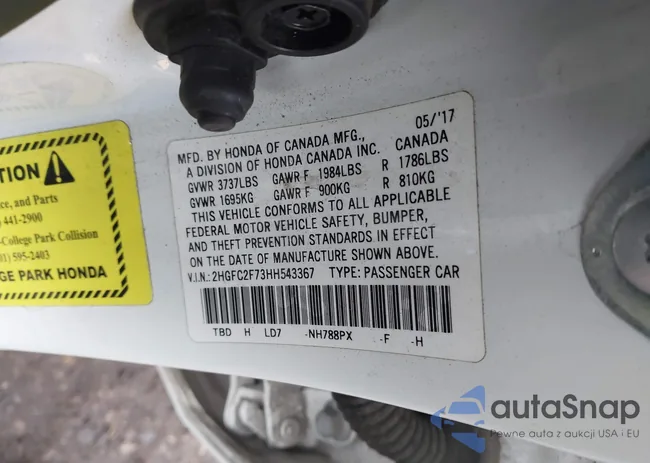 2HGFC2F73HH543367: 41459574