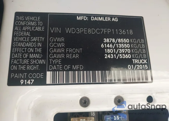 WD3PE8DC7FP113618: 41461892