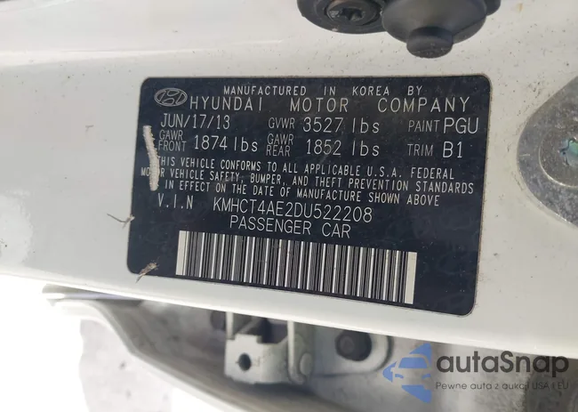 KMHCT4AE2DU522208: 41465853