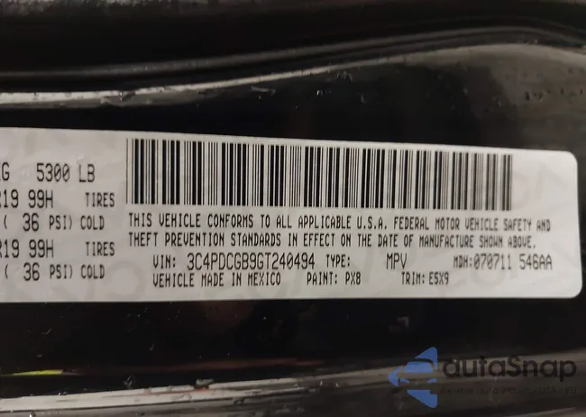 3C4PDCGB9GT240494: 41466267