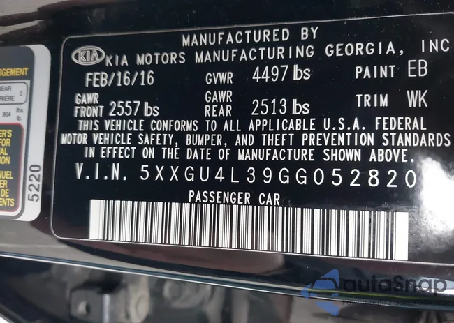 5XXGU4L39GG052820: 41467337