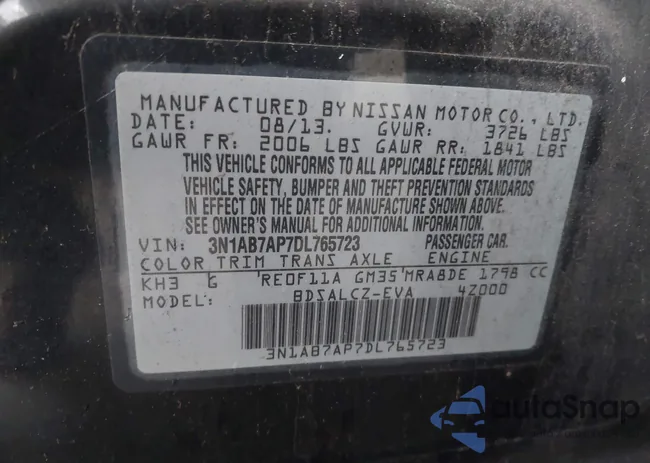 3N1AB7AP7DL765723: 41468815