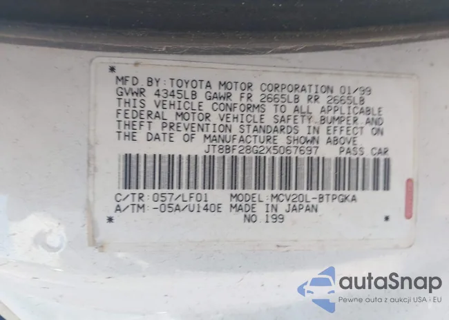 JT8BF28G2X5067697: 41470563